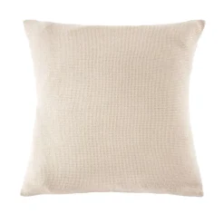 Federa quadrata in cotone a nido d'ape (80 x 80 cm) Eva Beige