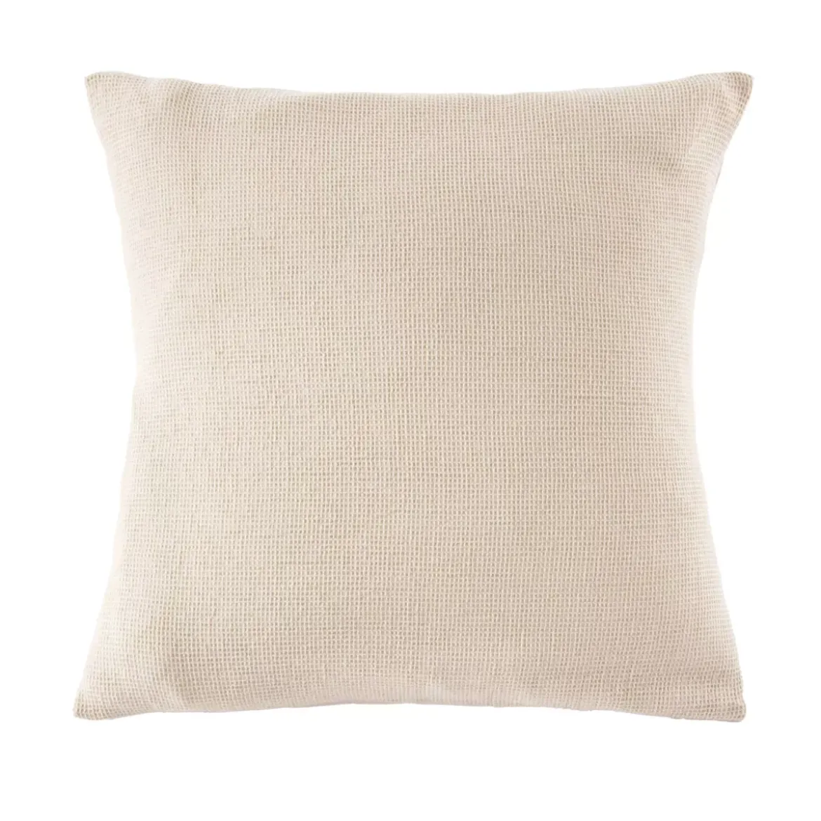 Federa quadrata in cotone a nido d'ape (60 x 60 cm) Eva Beige