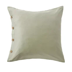 Federa quadrata in percalle di cotone (65 x 65 cm) Diane Verde Salvia