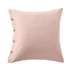 Federa quadrata in percalle di cotone (80 x 80 cm) Diane Rose Blush
