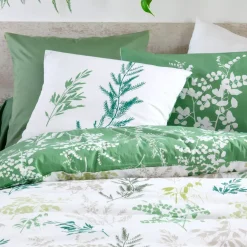 Federa quadrata in percalle (63 x 63 cm) Sylvana Verde