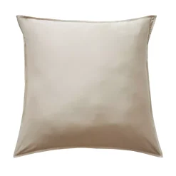 Federa quadrata in raso di bambù (80 x 80 cm) Beige Sienna