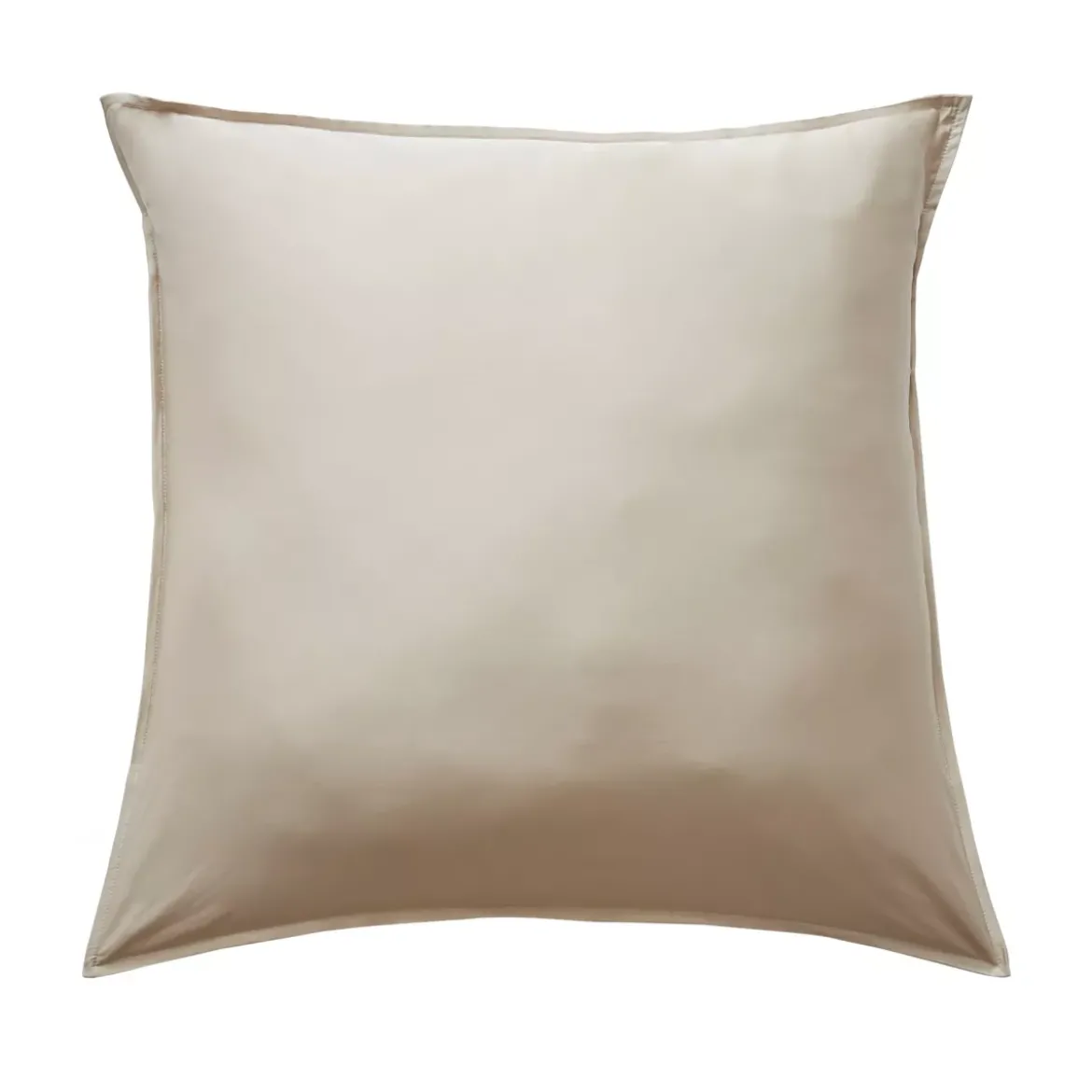 Federa quadrata in raso di bambù (80 x 80 cm) Beige Sienna