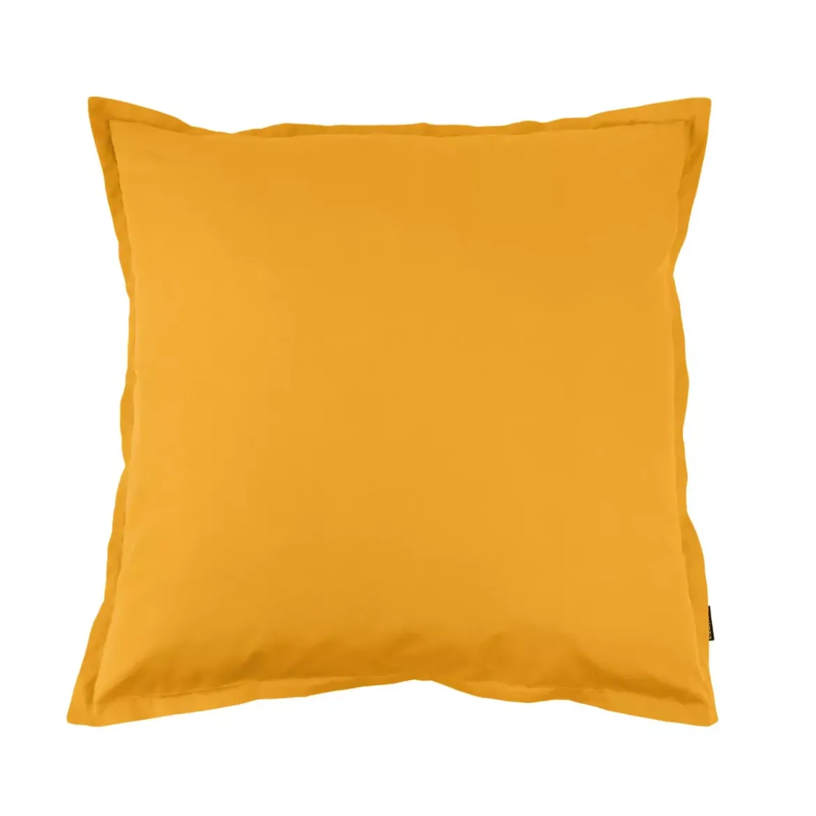 Federa quadrata percalle di cotone (65 cm) Cali Giallo senape