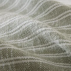 Federa quadrata reversibile in cotone testurizzato e percalle (60 x 60 cm) Alice Verde