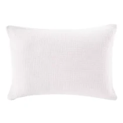 Federa quadrupla garza di cotone (50 x 70 cm) Victoria x Gaïa Bianco Chantilly