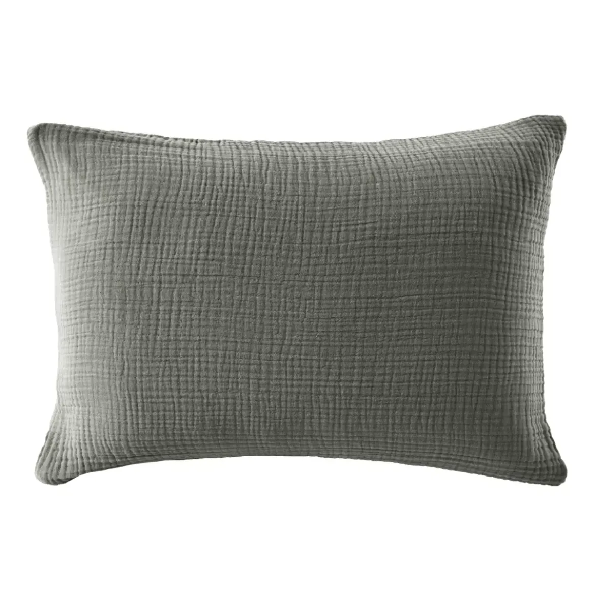 Federa quadrupla garza di cotone (50 x 70 cm) Victoria x Gaïa Verde rosmarino