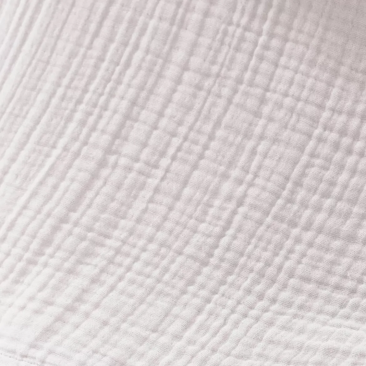 Federa quadrupla garza di cotone (60 x 60 cm) Victoria x Gaïa Bianco chantilly