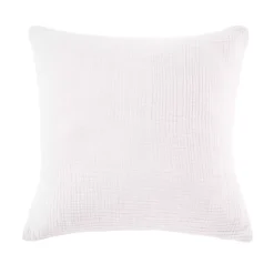 Federa quadrupla garza di cotone (60 x 60 cm) Victoria x Gaïa Bianco chantilly