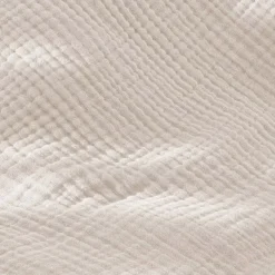 Federa quadrupla garza di cotone (50 x 80 cm) Victoria x Gaïa Beige Pampa