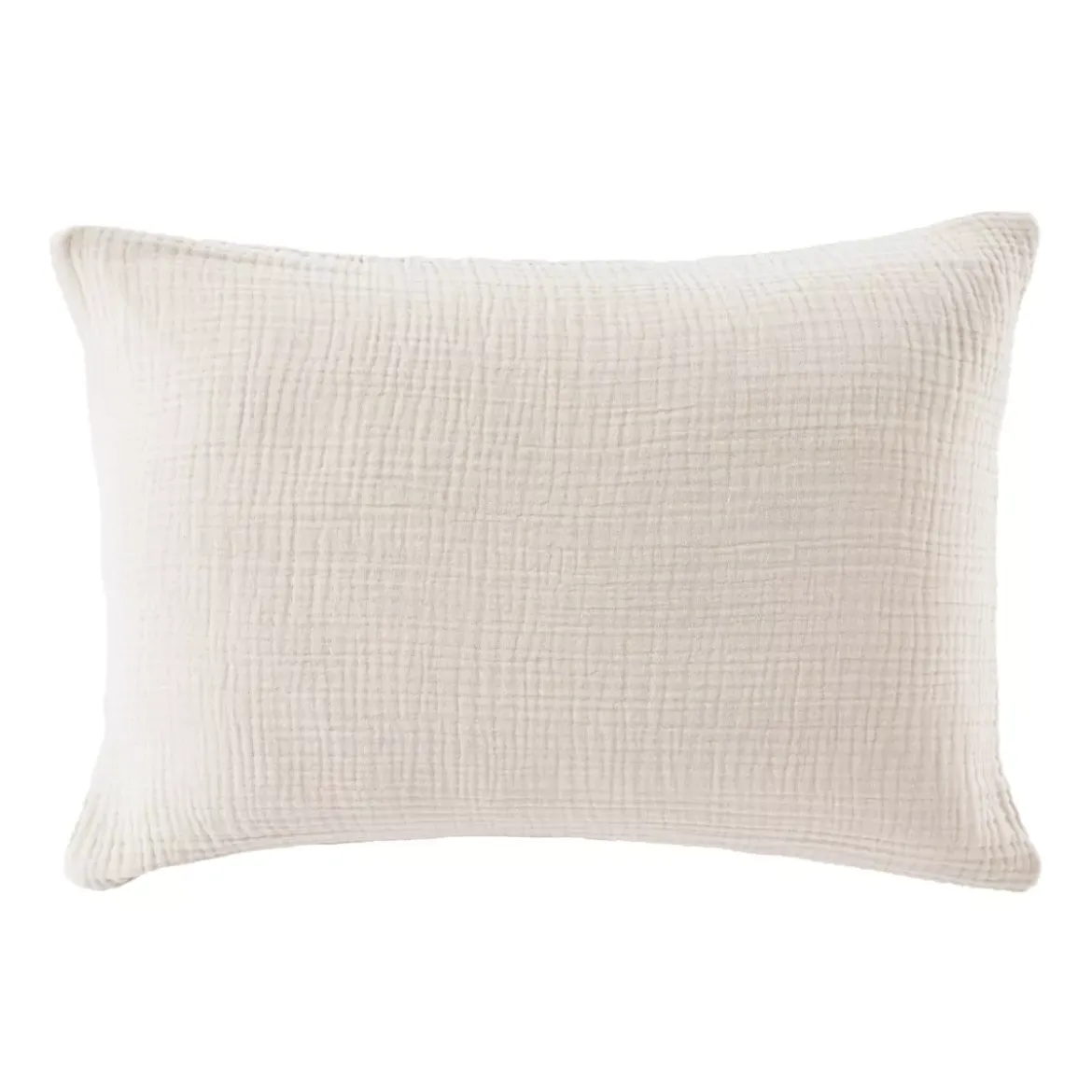 Federa quadrupla garza di cotone (50 x 70 cm) Victoria x Gaïa Beige pampa