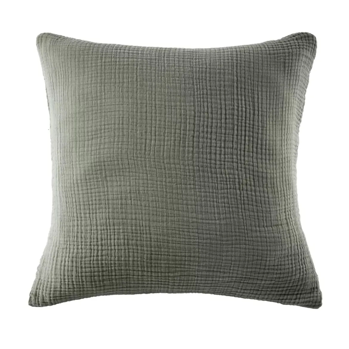 Federa quadrupla garza di cotone (60 x 60 cm) Victoria x Gaïa Verde rosmarino