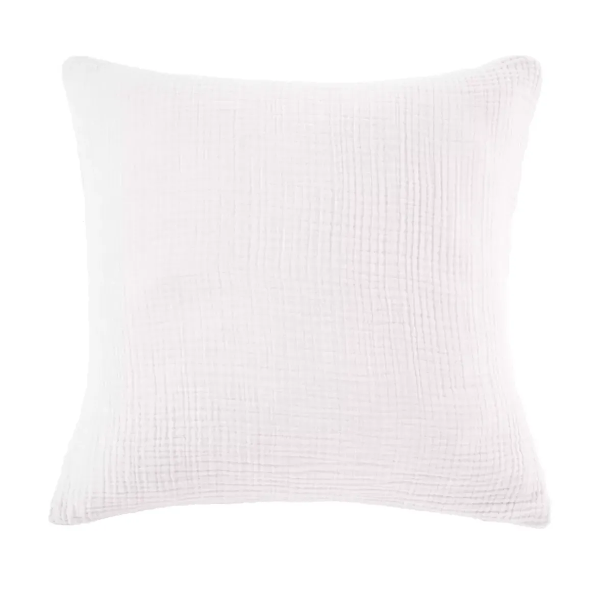 Federa quadrupla garza di cotone (80 x 80 cm) Victoria x Gaia Bianco Chantilly