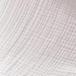 Federa quadrupla garza di cotone (80 x 80 cm) Victoria x Gaia Bianco Chantilly