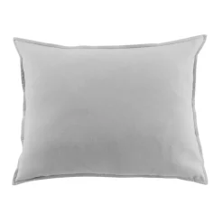 Federa rettangolare flanella di cotone (50 x 70 cm) Théa Grigio chiaro