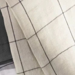Federa rettangolare garza di cotone (70 cm) Gaïa Match Beige pampa