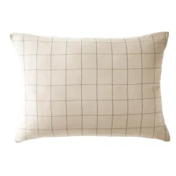 Federa rettangolare garza di cotone (70 cm) Gaïa Match Beige pampa