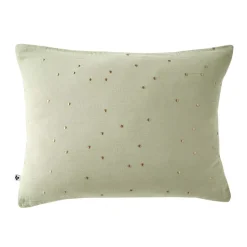 Federa rettangolare garza di cotone (70 cm) Gaïa Chic Verde tiglio