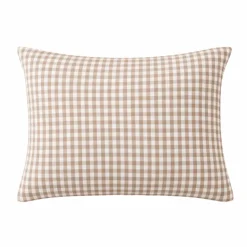 Federa rettangolare in garza di cotone (50 x 70 cm) Gaïa Vichy Corda