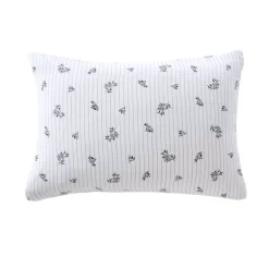 Federa rettangolare in garza di cotone (50 x 70 cm) Gaïa Iris Blu