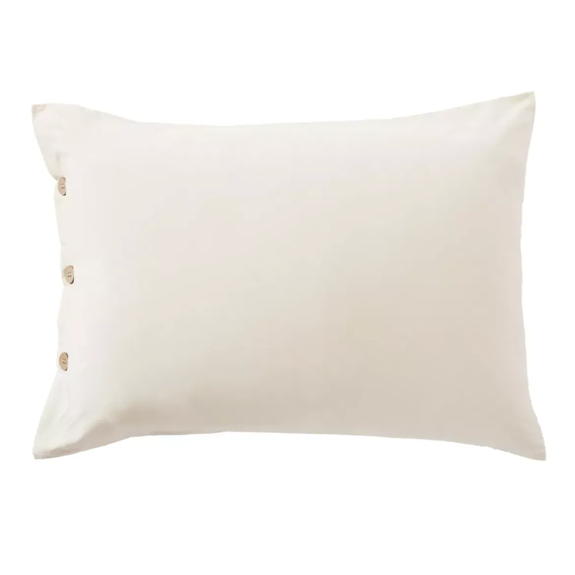 Federa rettangolare in percalle di cotone (50 x 70 cm) Diane Beige