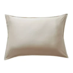 Federa rettangolare in raso di bambù (50 x 70 cm) Sienna Beige