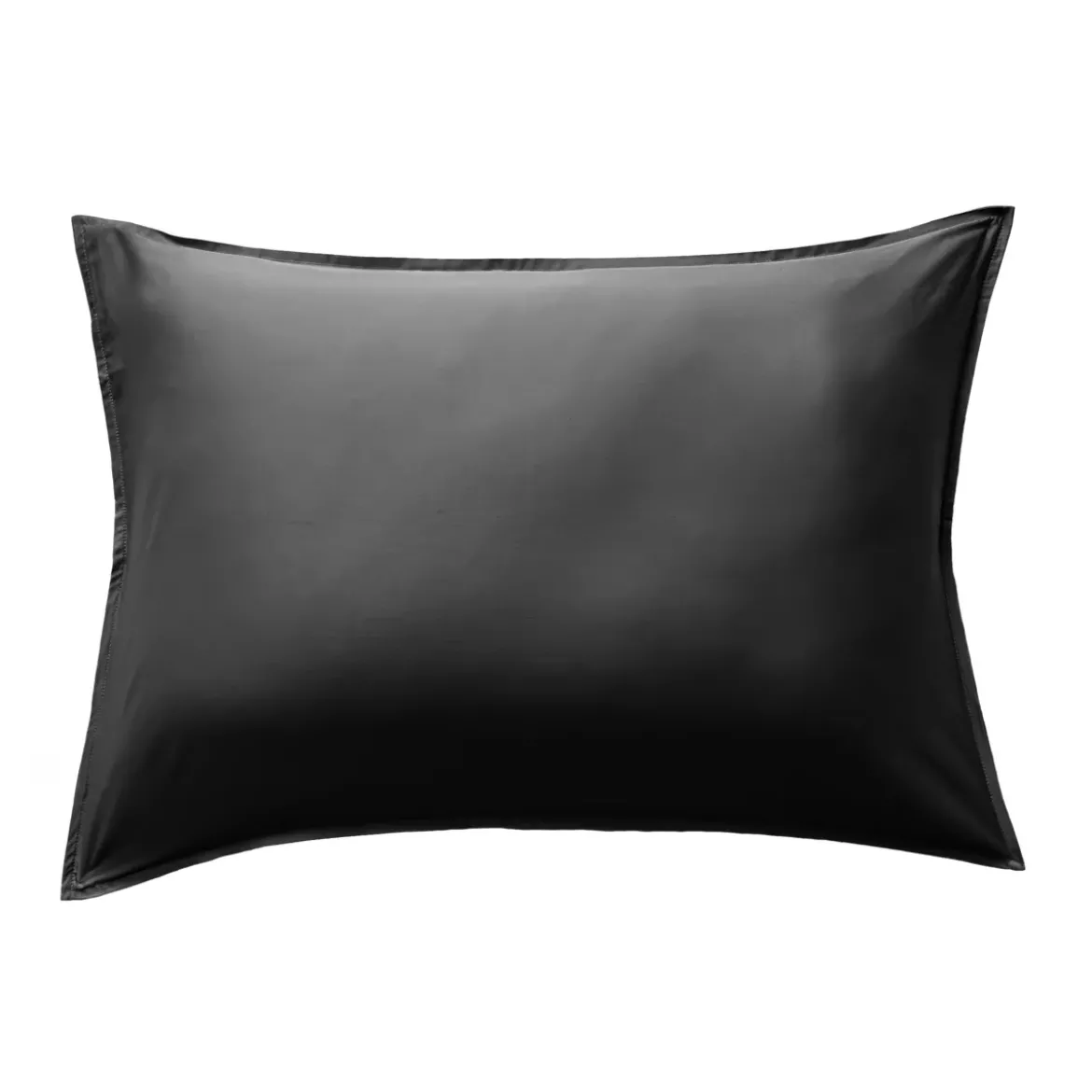 Federa rettangolare in raso di bambù (50 x 80 cm) Sienna Nero