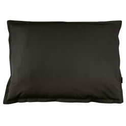 Federa rettangolare percalle di cotone (80 cm) Cali Nero