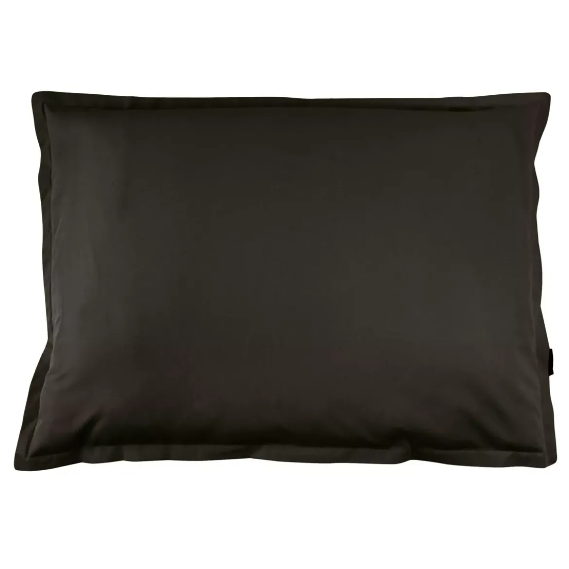 Federa rettangolare percalle di cotone (80 cm) Cali Nero