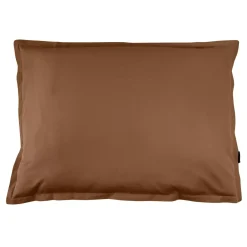 Federa rettangolare percalle di cotone (50 x 70 cm) Cali Marrone cioccolato