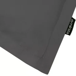 Federa rettangolare percalle di cotone (80 cm) Cali Grigio antracite