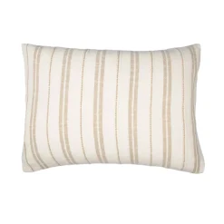 Federa rettangolare reversibile in cotone testurizzato e percale (50 x 80 cm) Alice Corda