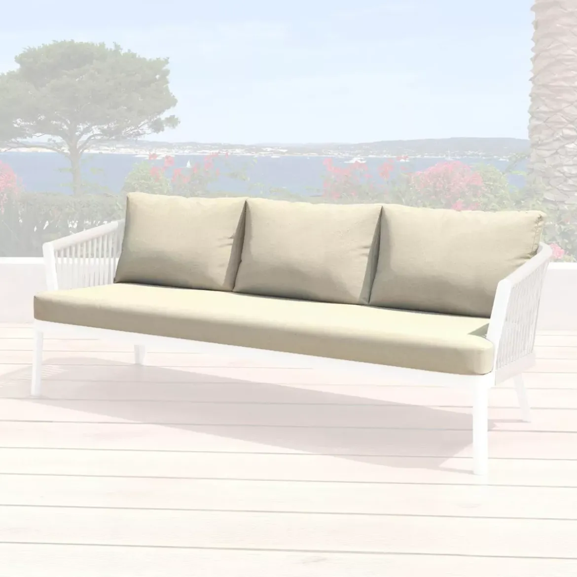 Federe per cuscini di ricambio per Divano 3 posti Amalfi Beige