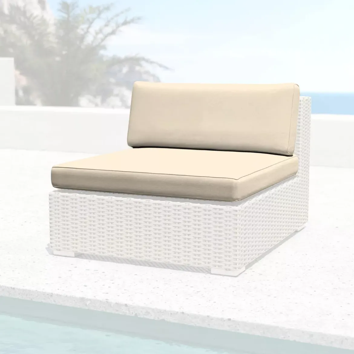 Federe per cuscini di ricambio per Divano da giardino Palma Beige