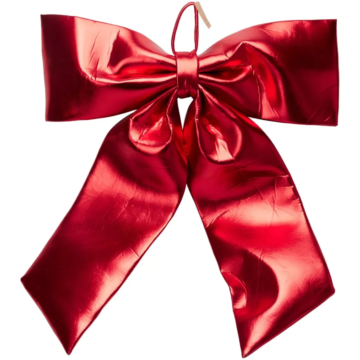 Fiocco di Natale Gigante (H80 cm) Shiny Rosso