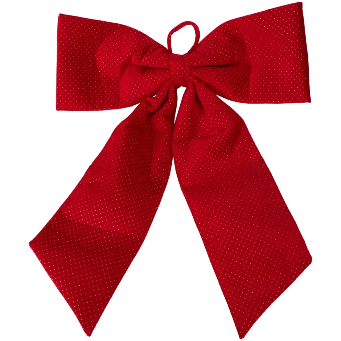 Fiocco di Natale Gigante (H80 cm) Velluto Rosso