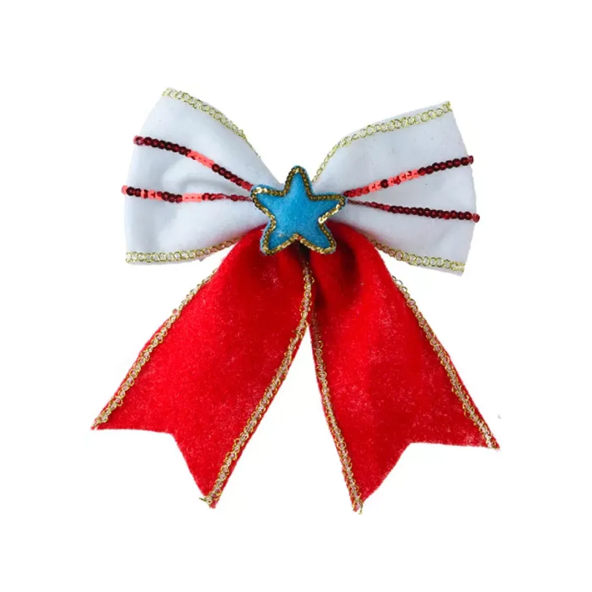 Fiocco di Natale (H23 cm) Circus stella Blu