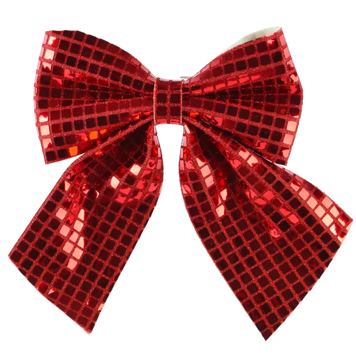 Fiocco di Natale (H24 cm) Disco Rosso