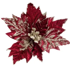 Fiore di Natale Kely a clips Rosso
