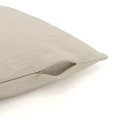Fodera cuscino quadrato cotone (40 x 40 cm) Léa Beige pampa