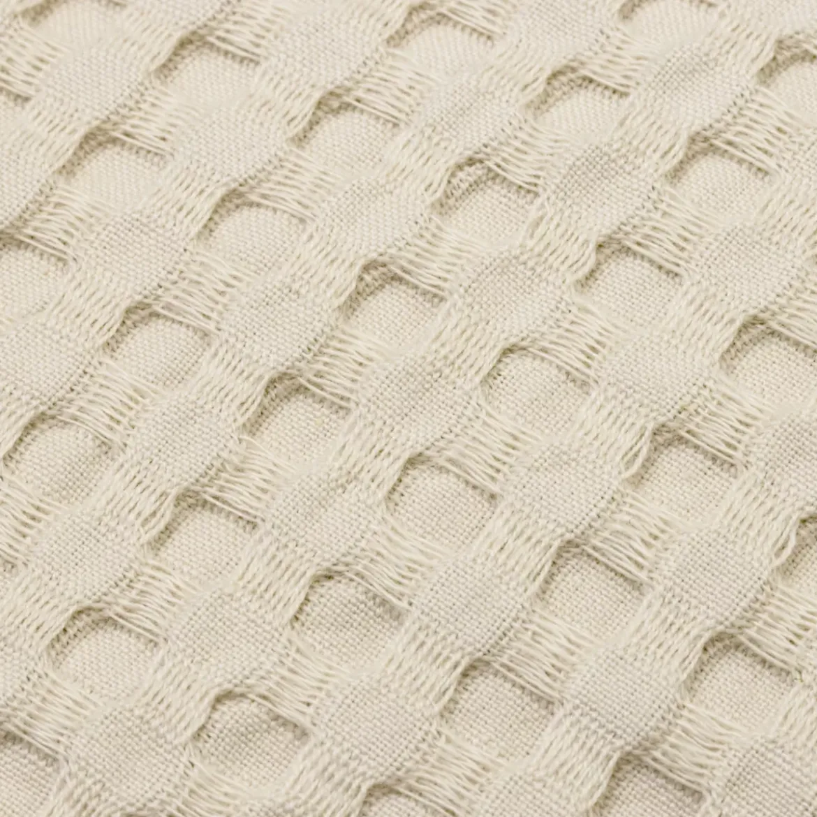 Fodera cuscino rettangolare cotone nido d'ape (30 x 50 cm) Maya Beige pampa