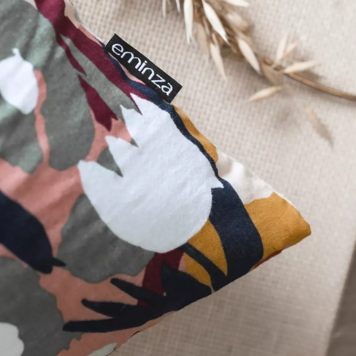 Fodera di cuscino quadrata in garza di cotone (60 x 60 cm) Azel Multicolore