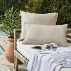 Fodera per cuscino da esterno rettangolare (40 x 60 cm) Naia Beige sabbia