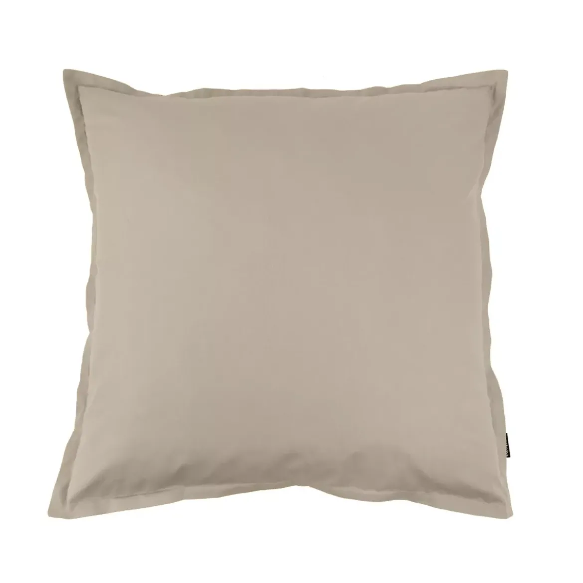 Fodera per cuscino quadrata in percalle di cotone (65 x 65 cm) Cali Tortora