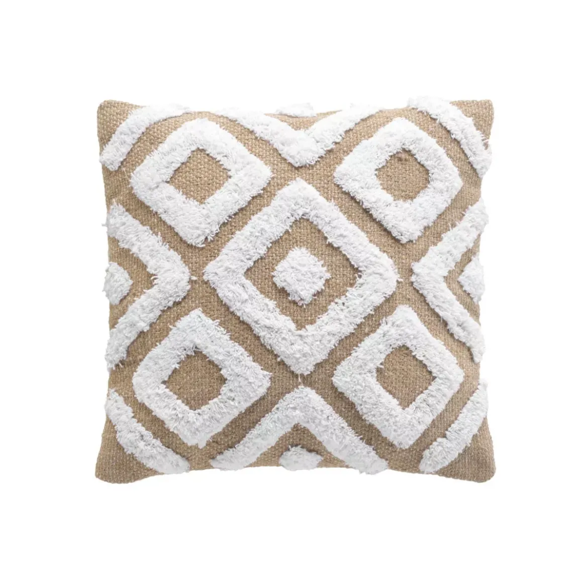 Fodera per cuscino quadrata juta (40 x 40 cm) Damia Beige