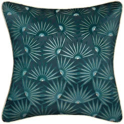 Fodera per cuscino quadrato (40 x 40 cm) Feel Blu ottanio