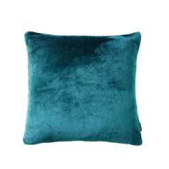Fodera per cuscino quadrato in flanella (45 x 45 cm) Didou Blu petrolio