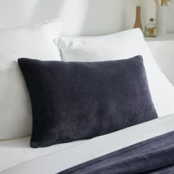 Fodera per cuscino rettangolare in flanella (40 x 60 cm) Didou Grigio antracite