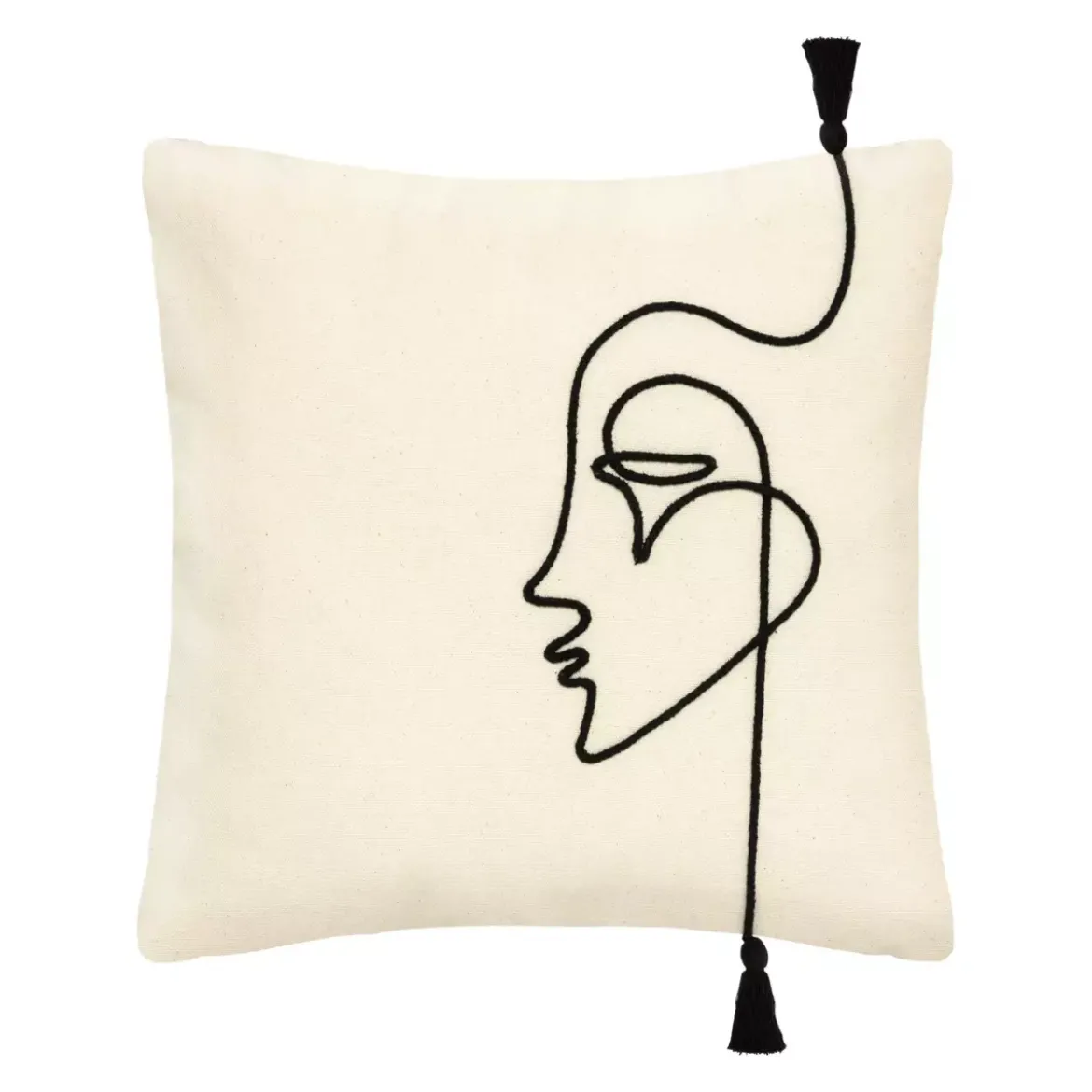 Fodera cuscino quadrato (40 cm) Visage Avorio