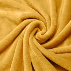 Fodera per cuscino quadrato in flanella (45 x 45 cm) Didou Giallo senape
